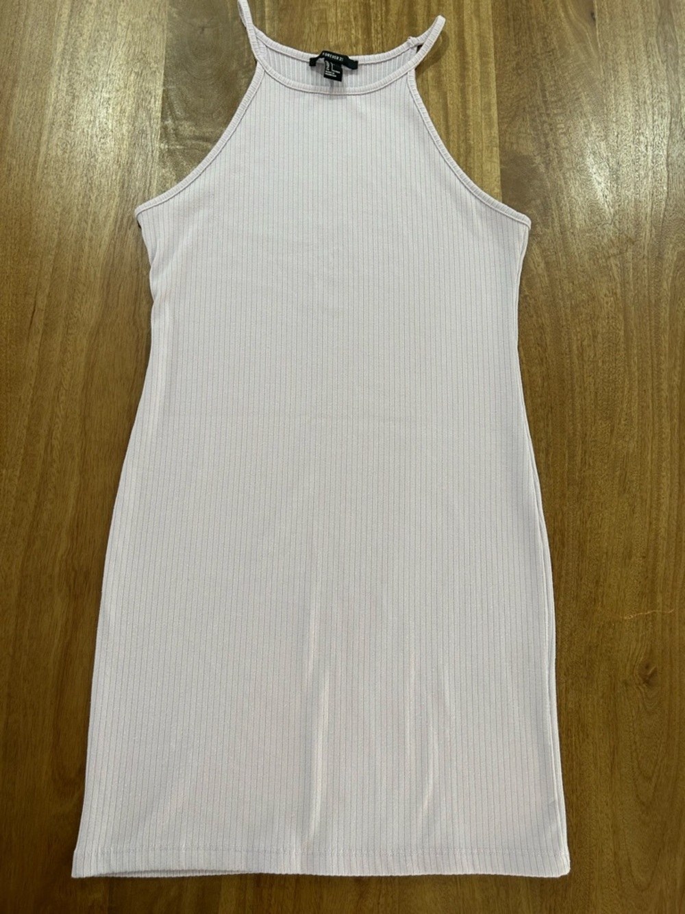 Forever 21 Halter Light Lavander Ribbed Mini Dress - Picture 2 of 4